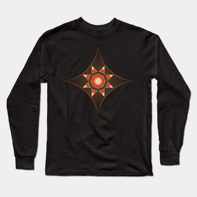 Morning Star "Brown" Long Sleeve T-Shirt by melvinwareagle